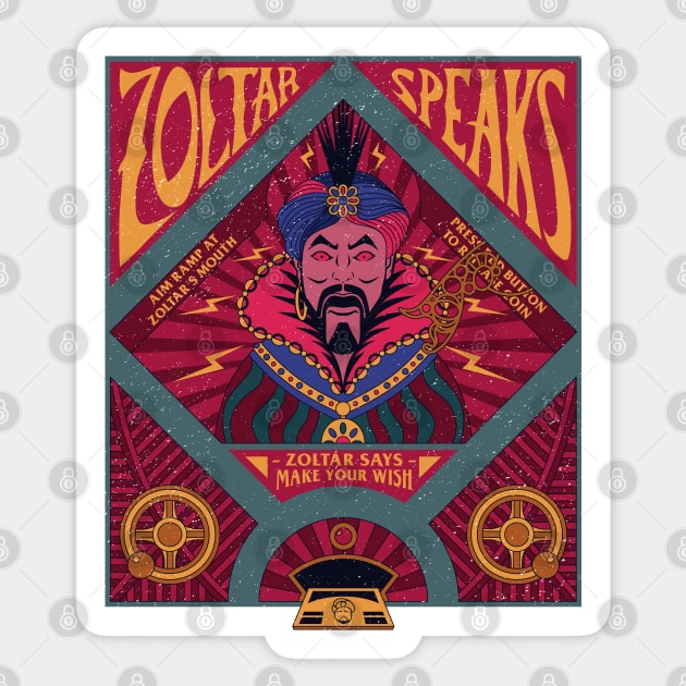 Fortune Teller Machine from 80s movies Sticker by Sachpica